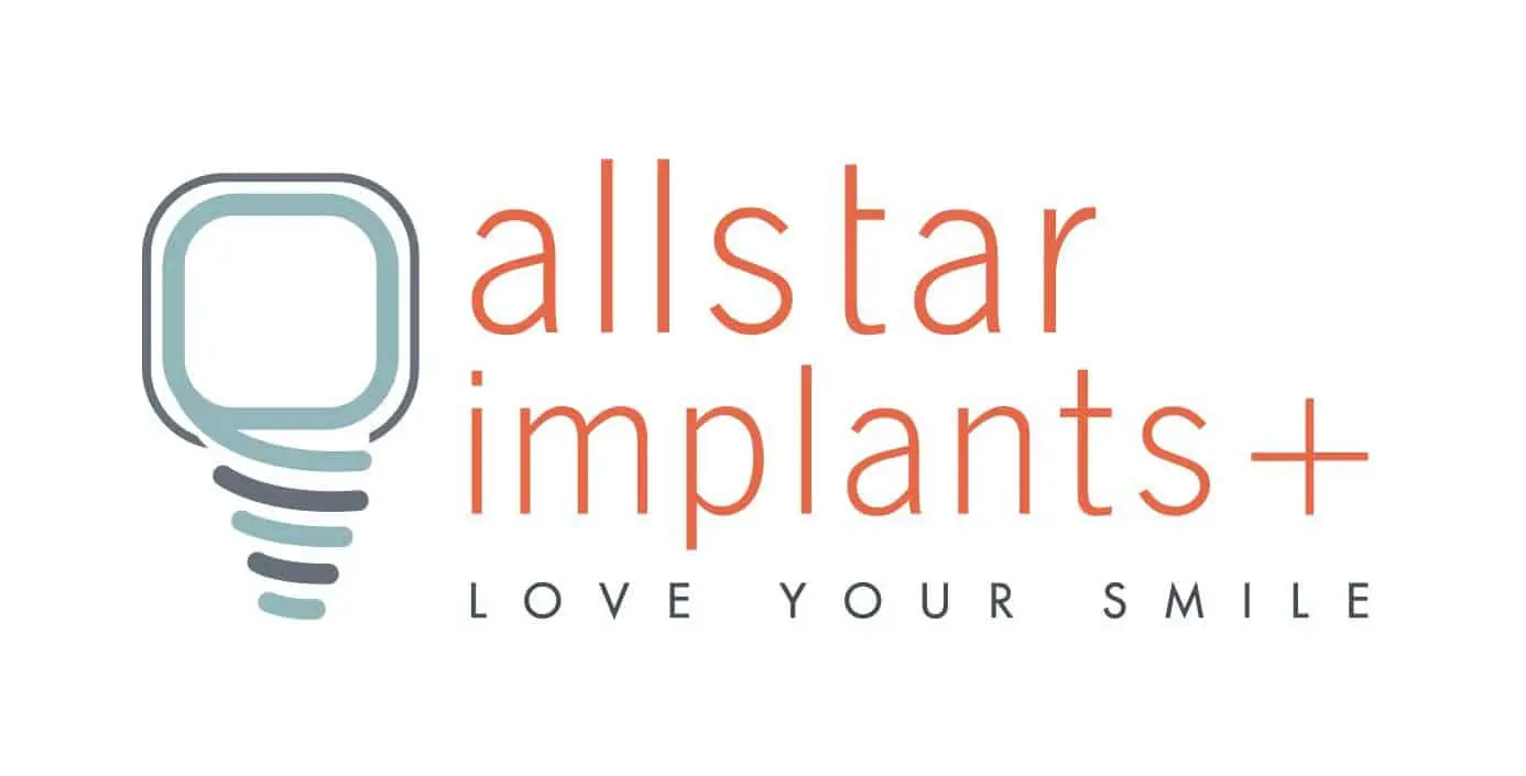 Allstar Implants+ logo: Love your smile.